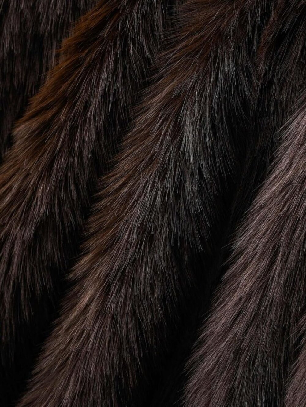 Luxury Fluffy Brown Faux Fur Throw Blanket, Cozy Warm Fur Blanket for Couch, Sof - Picture 6 of 10